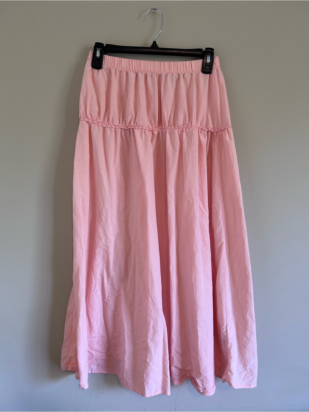 Cottage-core lightweight midi skirt